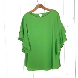 Chico’s green blouse